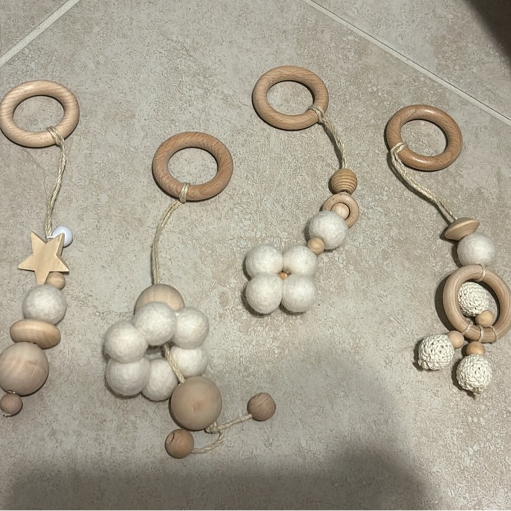 Wooden Baby Gym Pieces